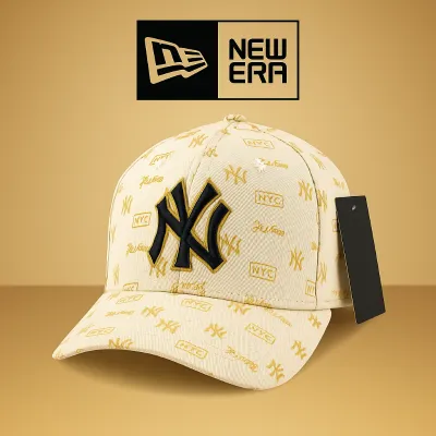 Men's N e w E r a Printed Cap (S-4)-Golden White	